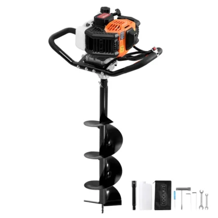 VEVOR Barrena Gasolina 52cc 1450W Broca 200mm Varilla Extensión